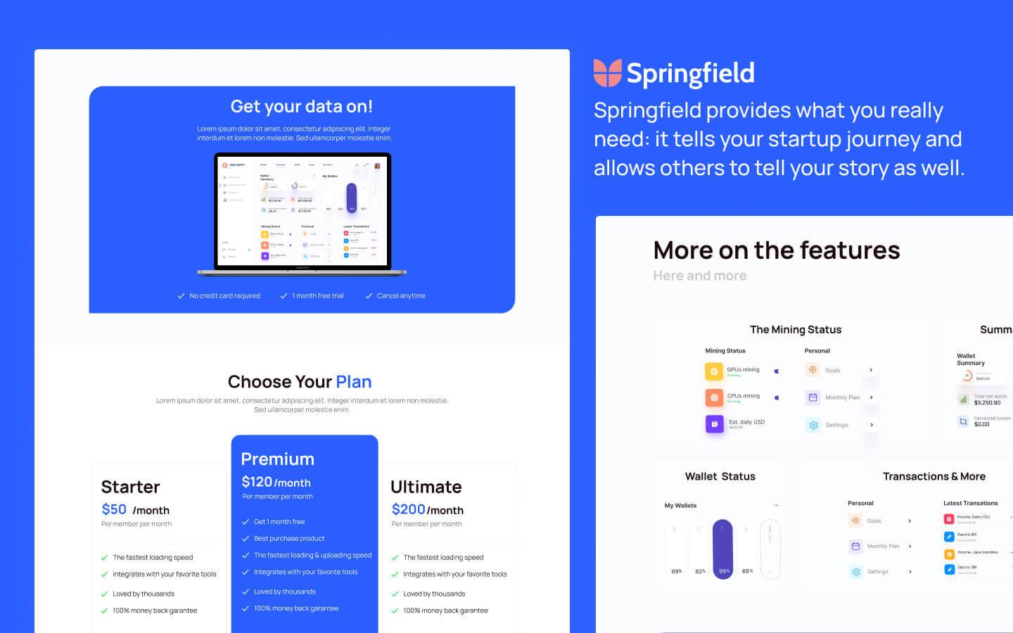 Springfield - SaaS HTML5 Responsive Website Template