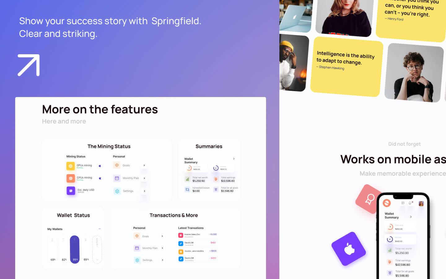 Springfield - SaaS HTML5 Responsive Website Template