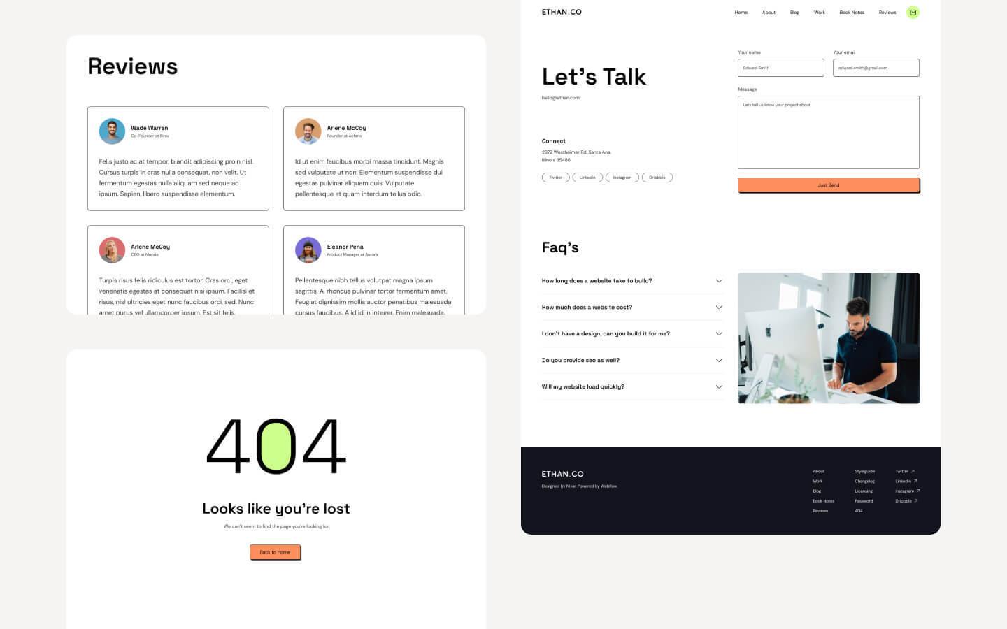 Ethan - Portfolio HTML5 Responsive Website Template