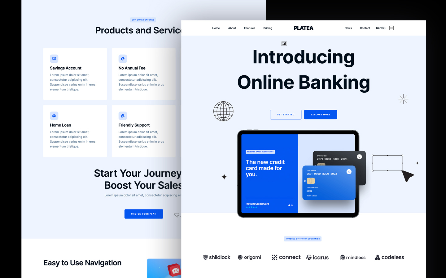 Platea - Bank HTML5 Responsive Website Template