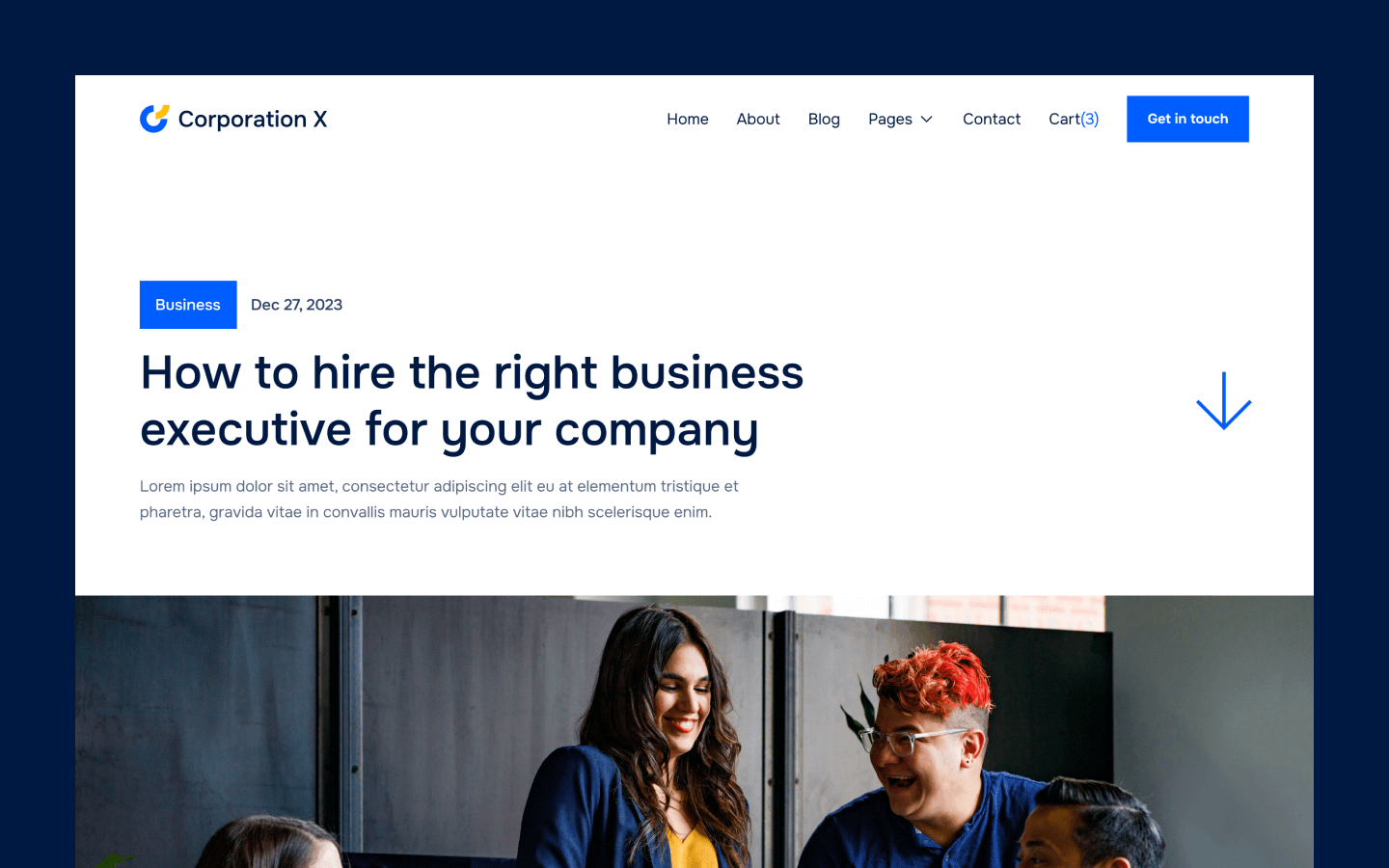Corporation X - Startup HTML5 Responsive Website Template