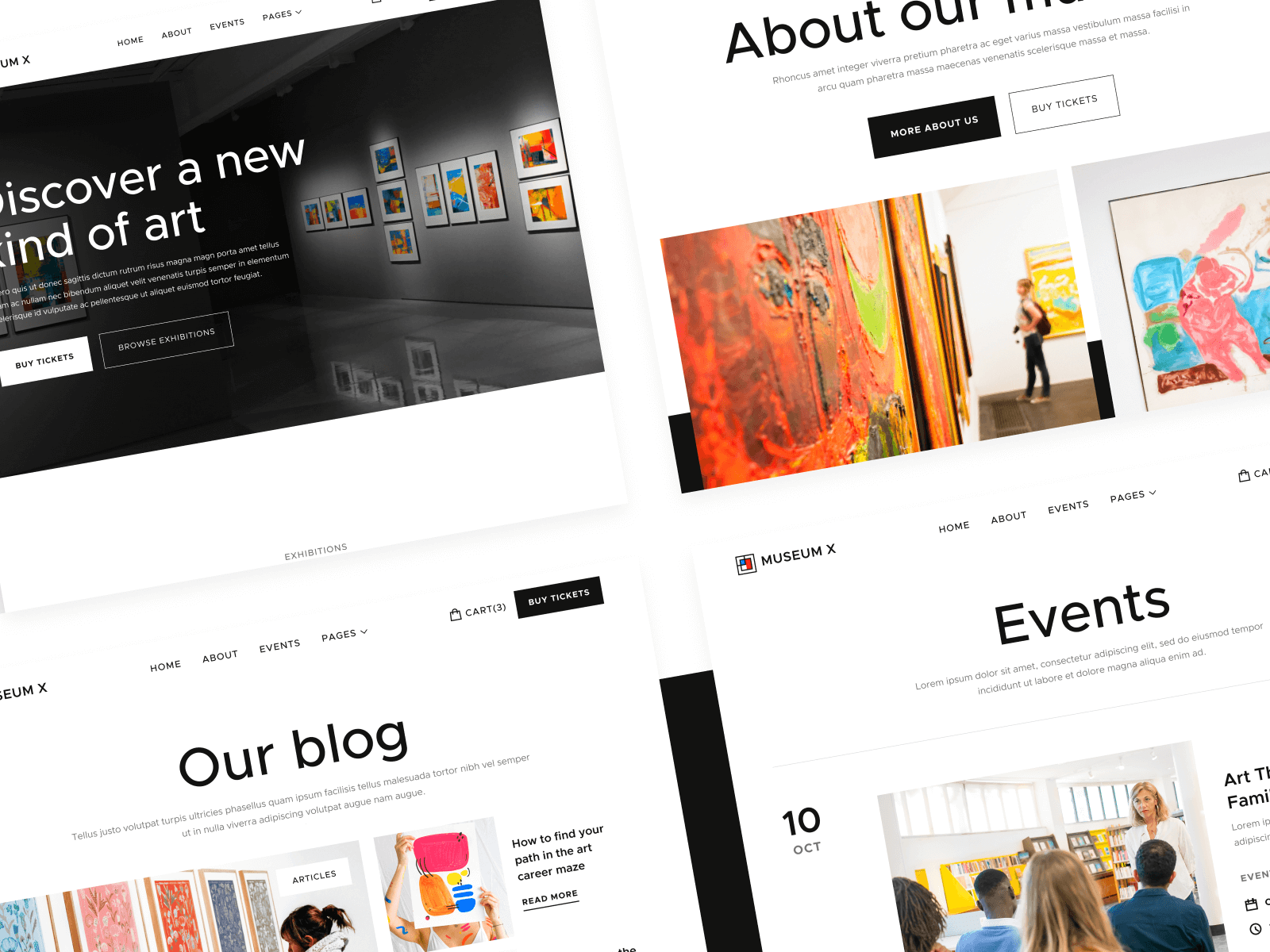 Museum X - Artist HTML5 Responsive Website Template