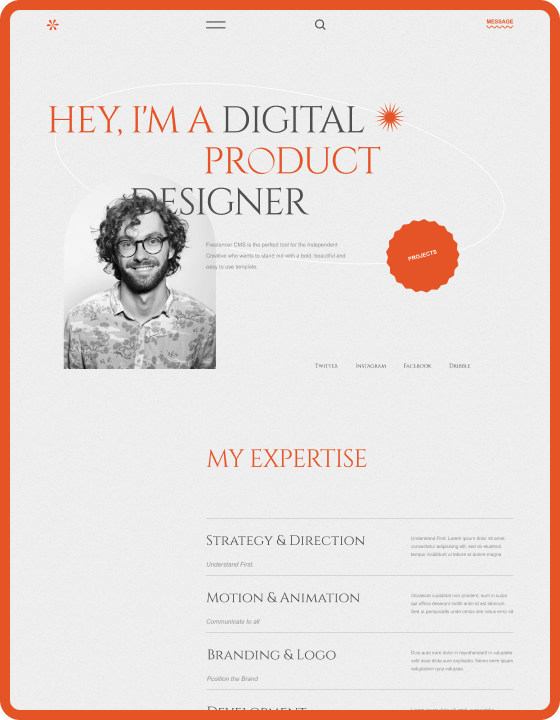 Like on paper by Digital Butlers - Portfolio design asset by webflow