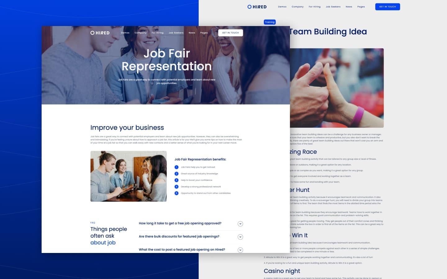 Hired 128 - Recruitment HTML5 Responsive Website Template