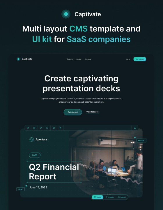 Captivate - SaaS HTML5 Responsive Website Template