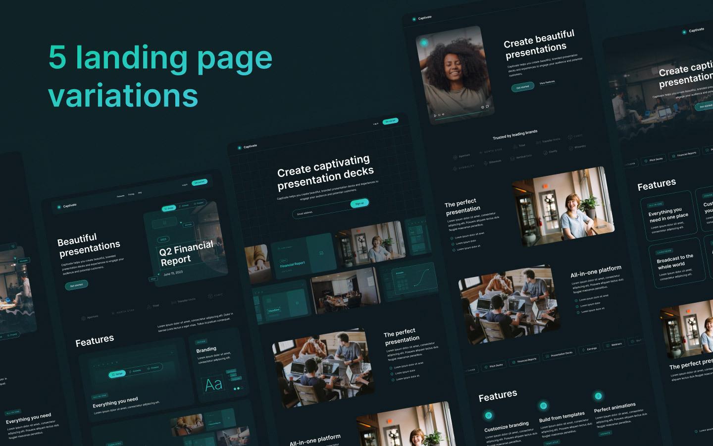 Captivate SaaS HTML5 Responsive Website Template