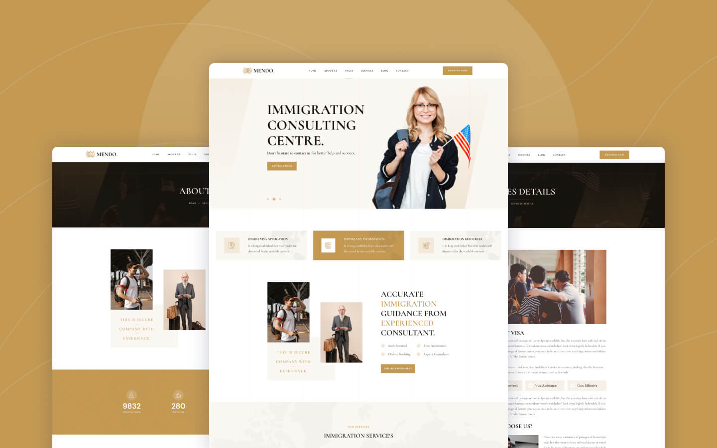 immigration consultant website template