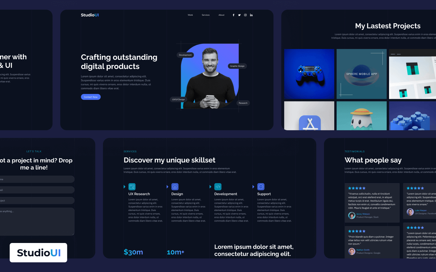 StudioUI - Portfolio HTML5 Responsive Website Template