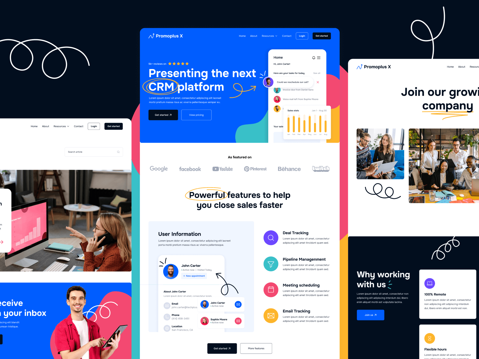 SaaS Mobile App Webflow Template