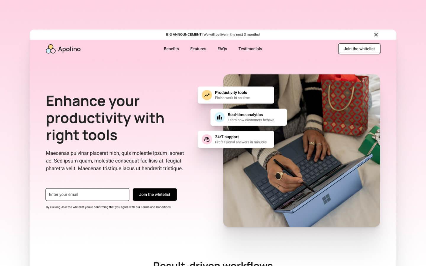 Apolino - SaaS HTML5 Responsive Website Template