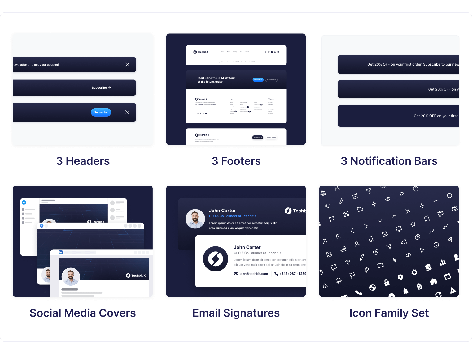 Techbit X Enterprise SaaS Webflow Template Benefits