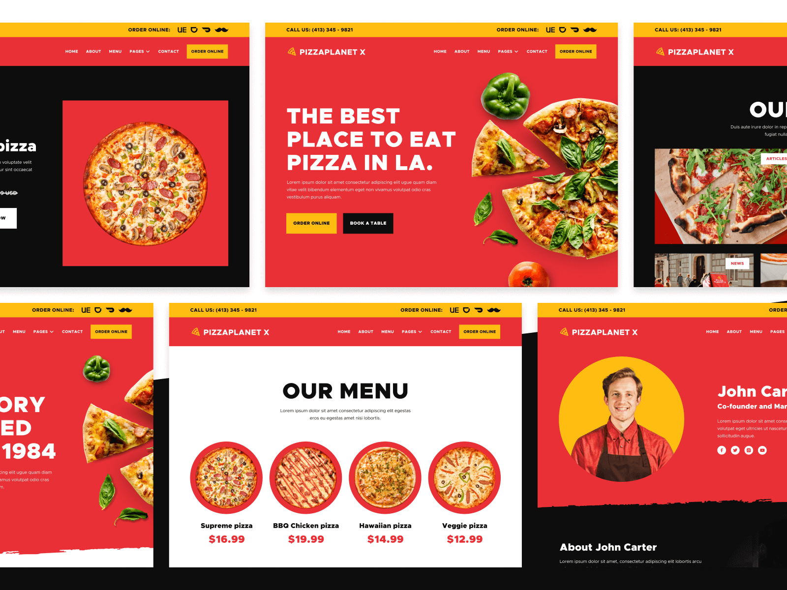 Italian Restaurant Webflow Template