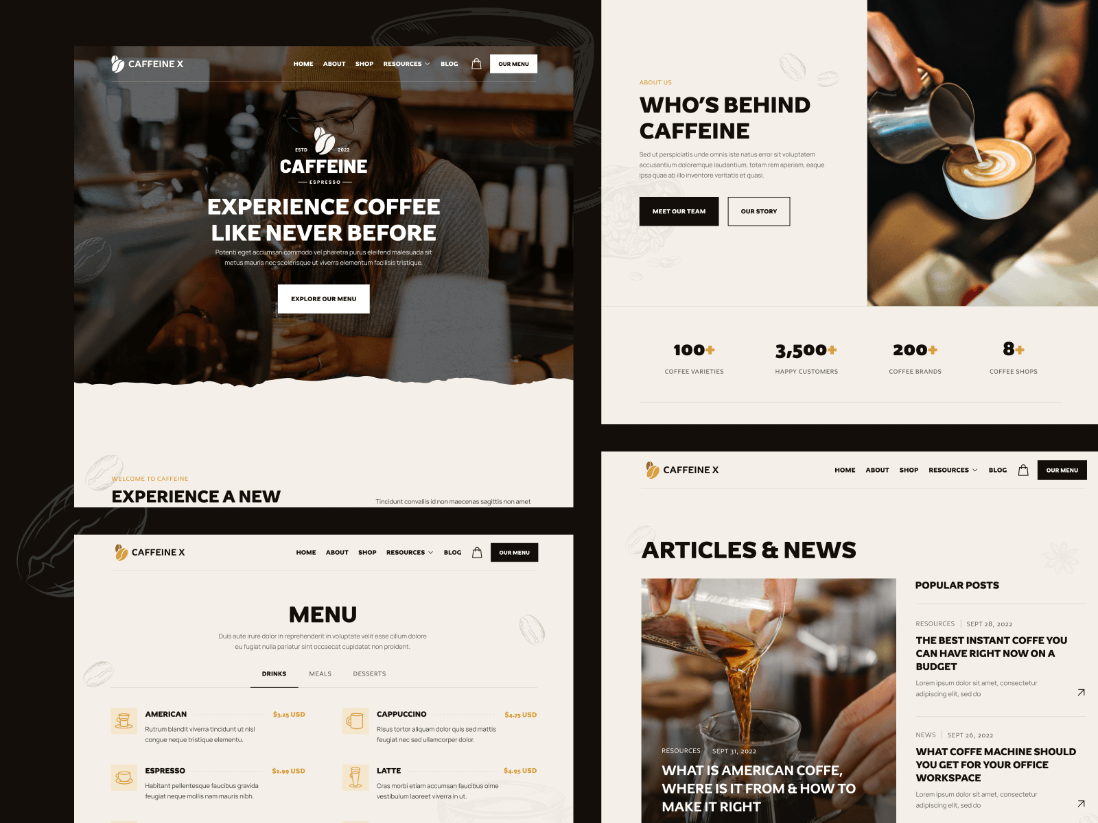 Cafe Restaurant Webflow Template