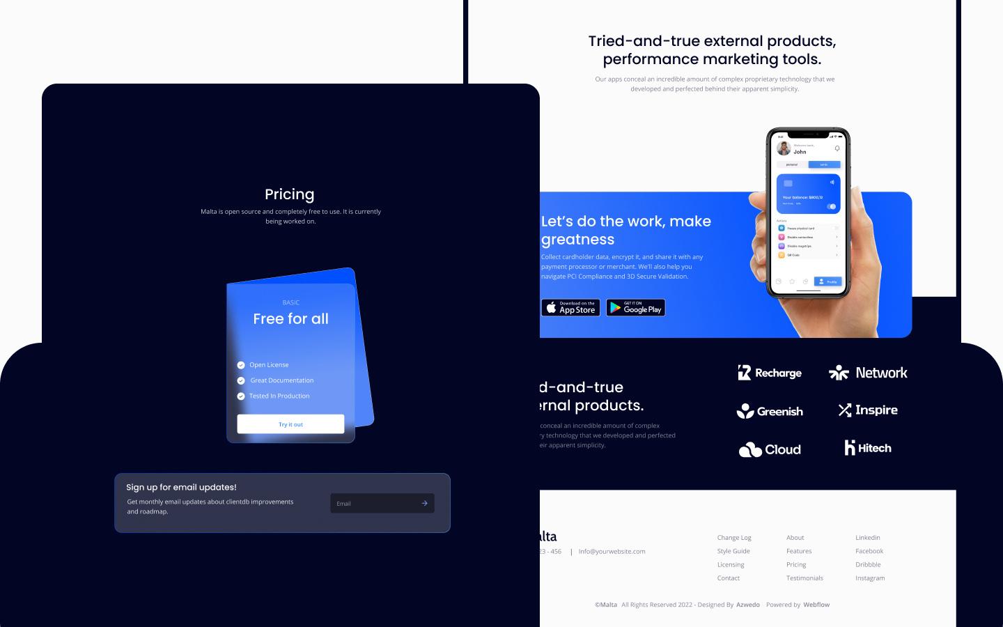 Malta - App HTML5 Responsive Website Template