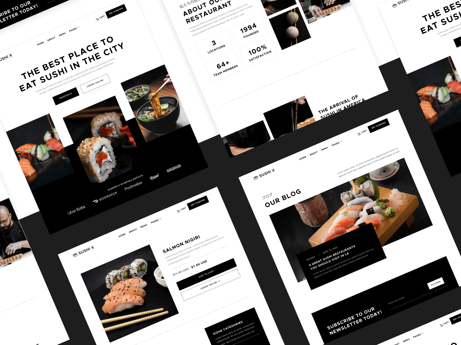 Japanese Restaurant Webflow Template