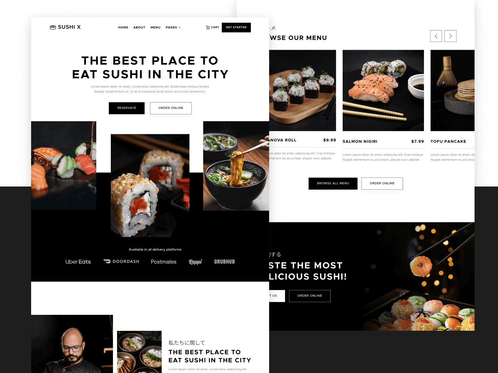 Sushi Webflow Template