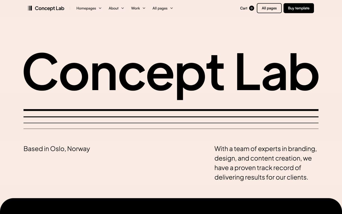 Concept Lab Agency HTML5 Responsive Website Template
