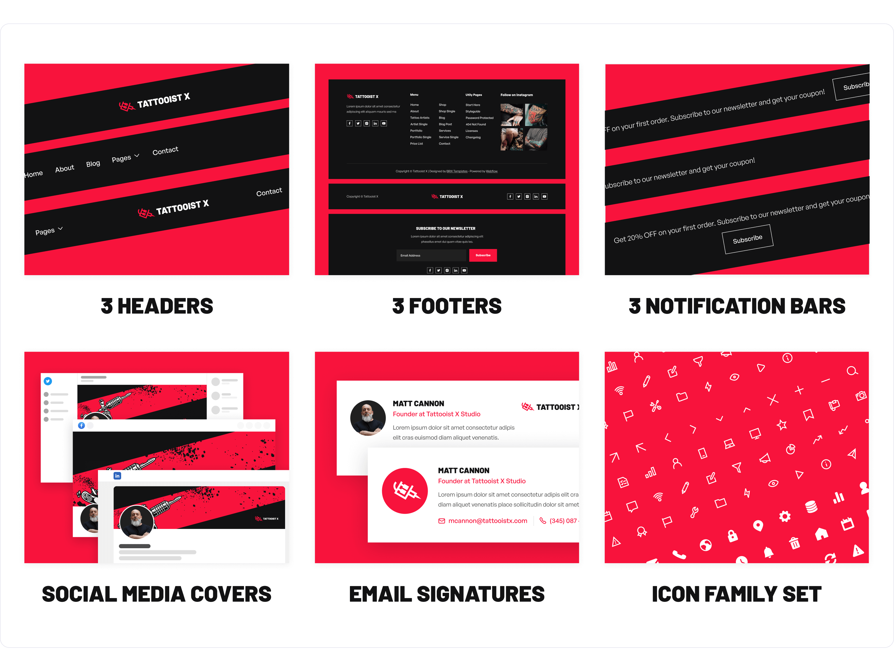 Tattooist X Artist HTML5 Responsive site Template