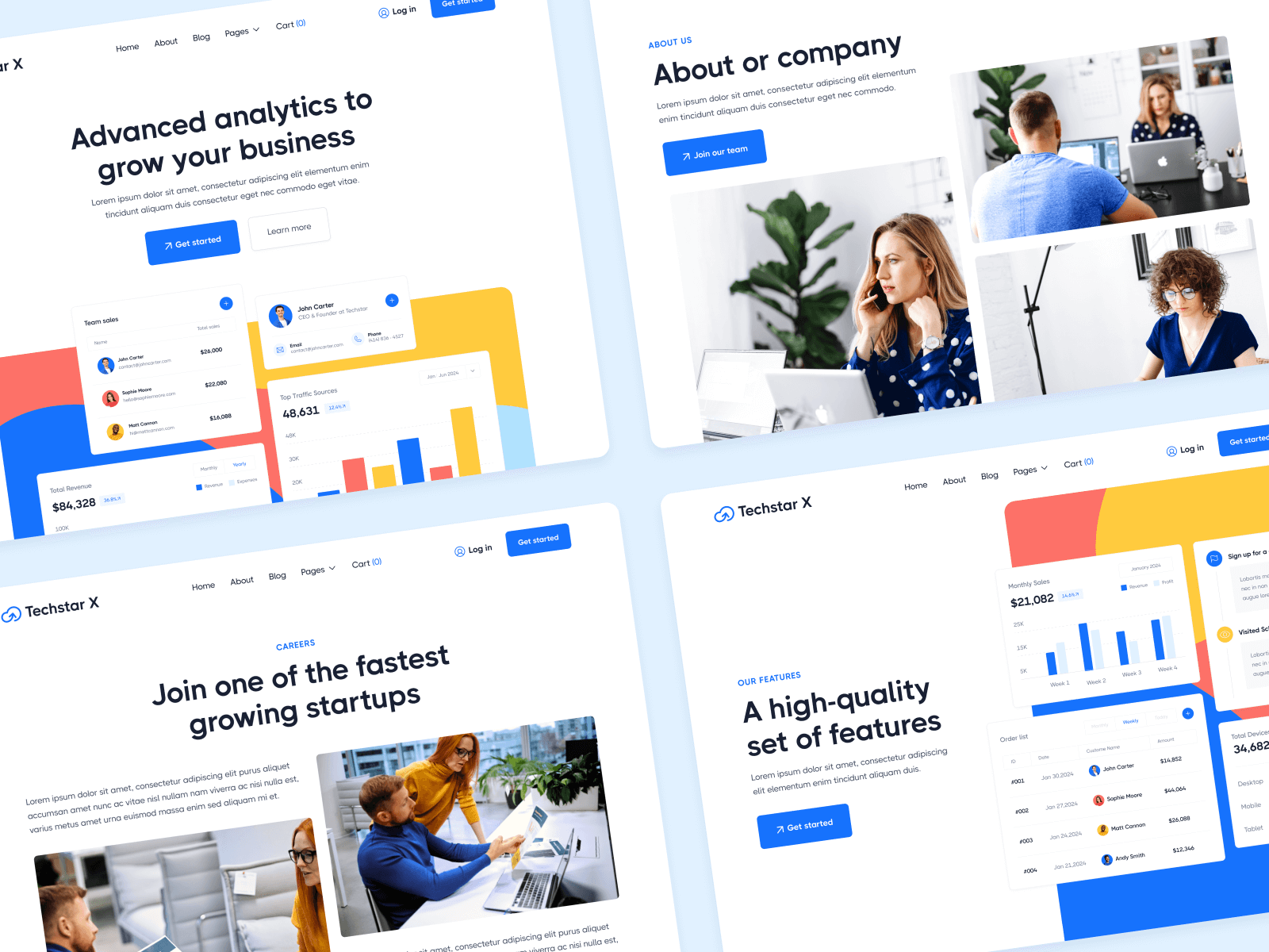 Techstar X - SaaS HTML5 Responsive Website Template