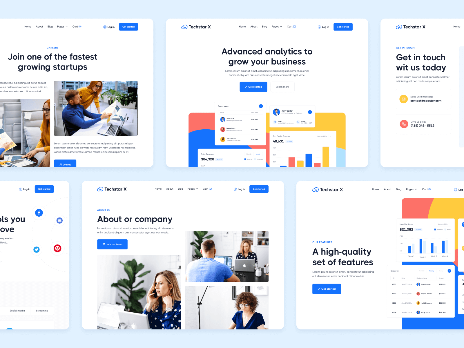 Techstar X - SaaS HTML5 Responsive Website Template