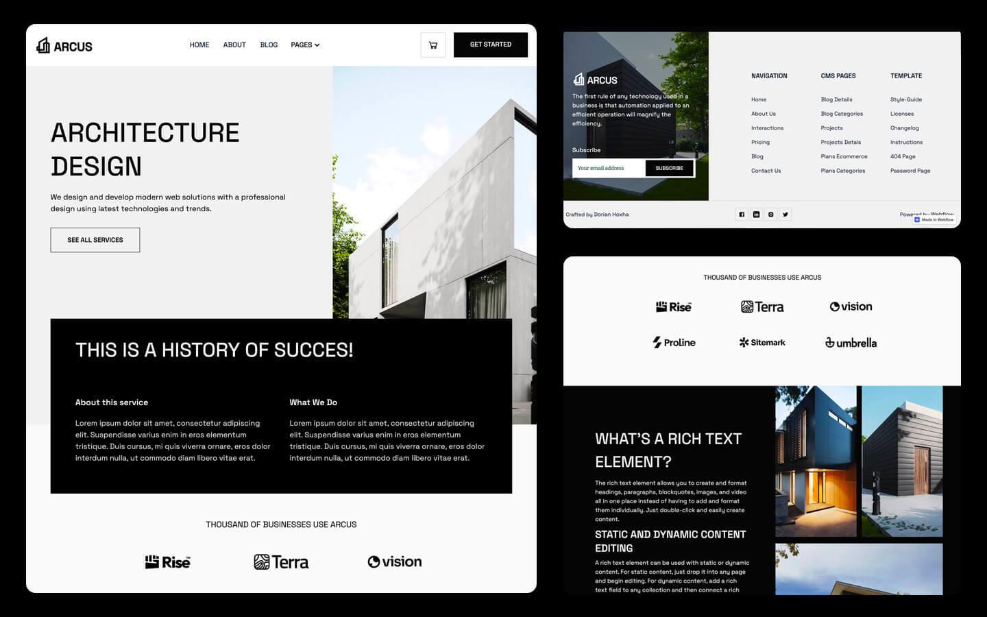 ARCUS - Architecture HTML5 Responsive Website Template