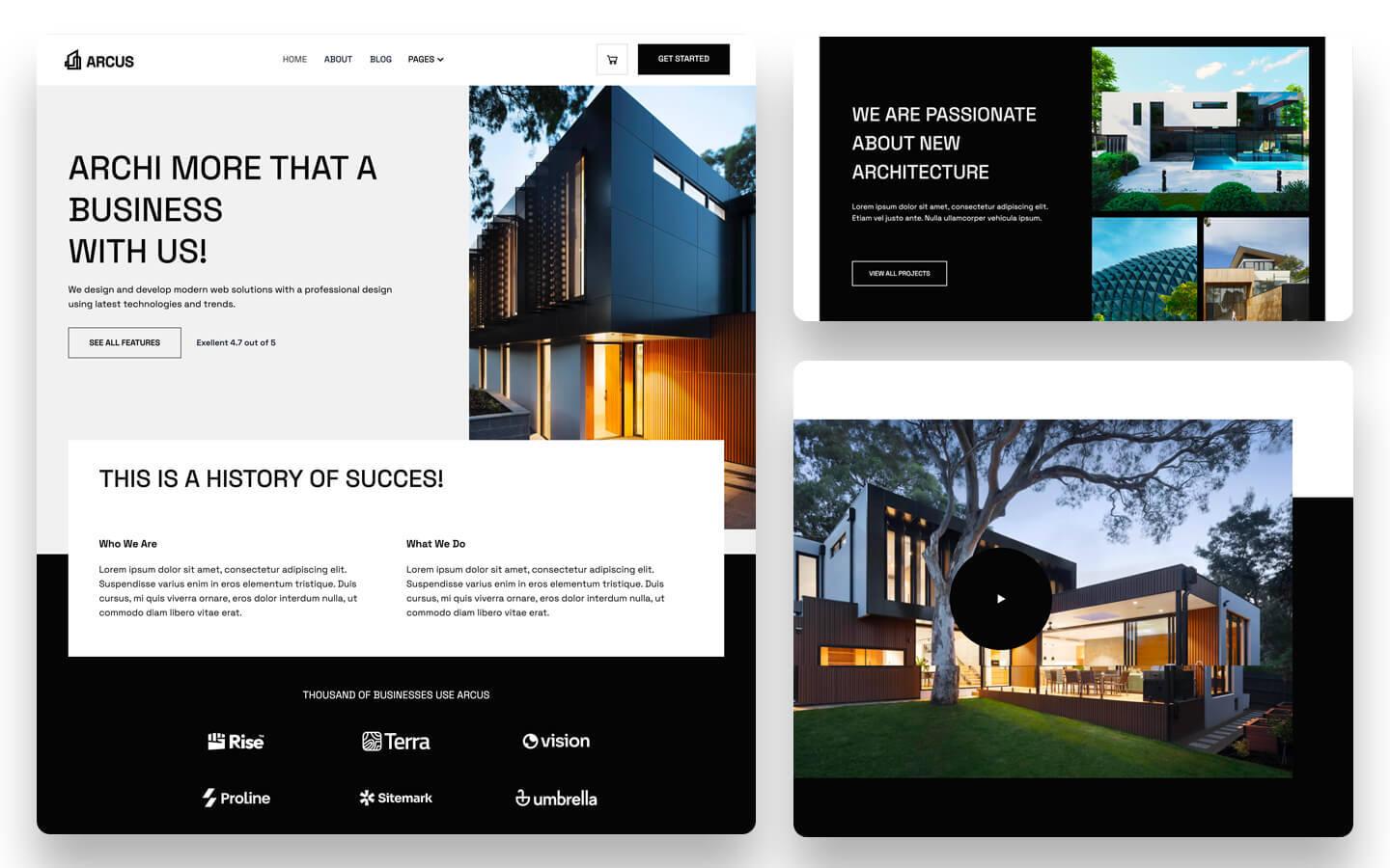 ARCUS - Architecture HTML5 Responsive Website Template