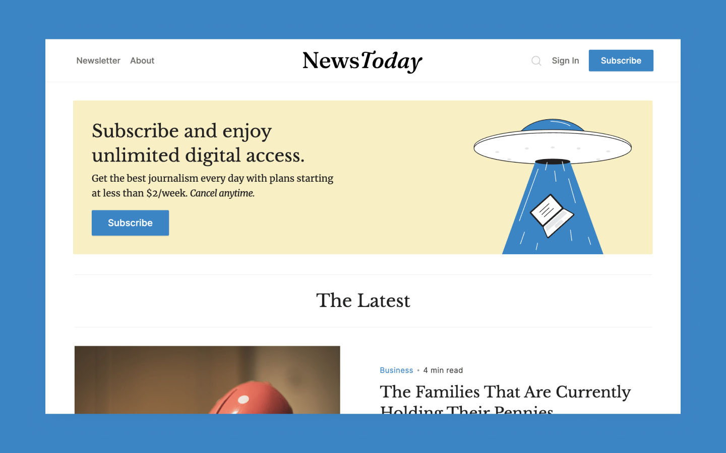 Journalism - News HTML5 Responsive Website Template