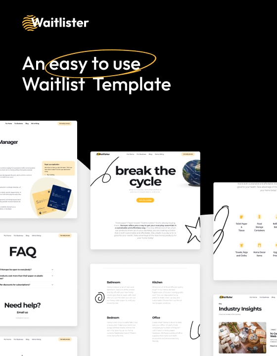 Waitlister Landing page HTML5 Responsive site Template