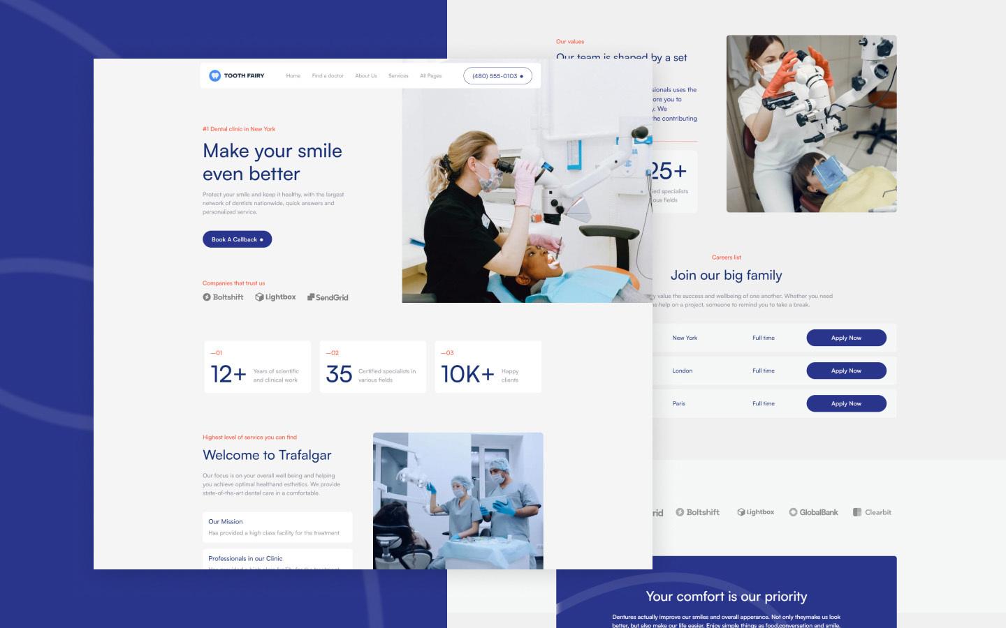Tooth Fairy 128 - Dentist HTML5 Responsive Website Template