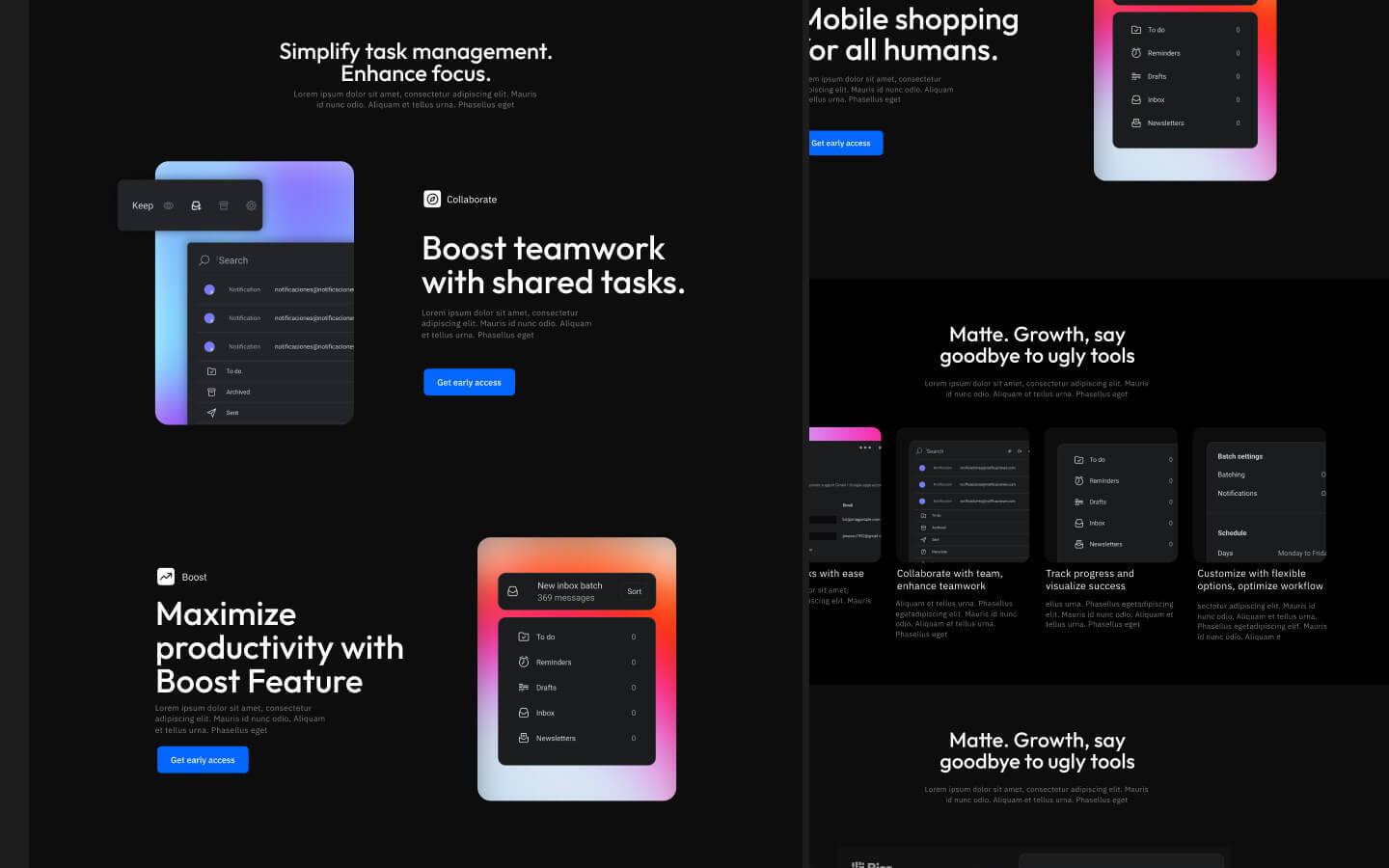 Matte - SaaS HTML5 Responsive Website Template