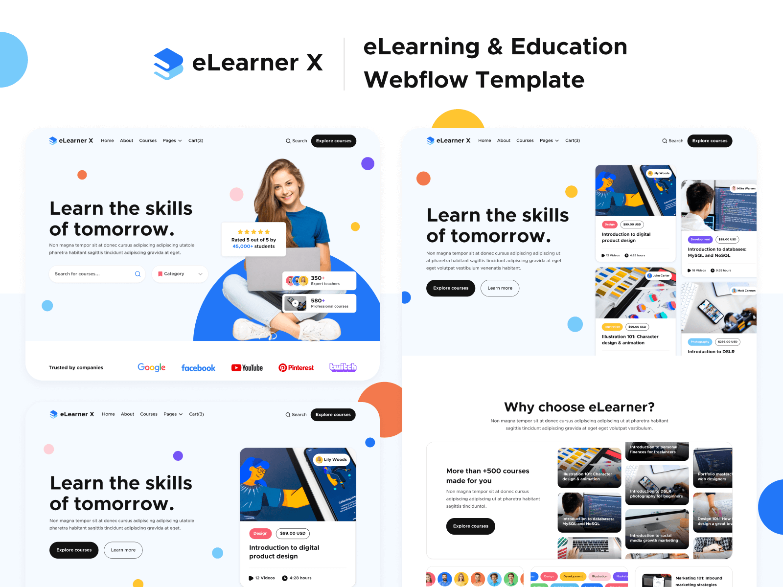 eLearning Webflow Template