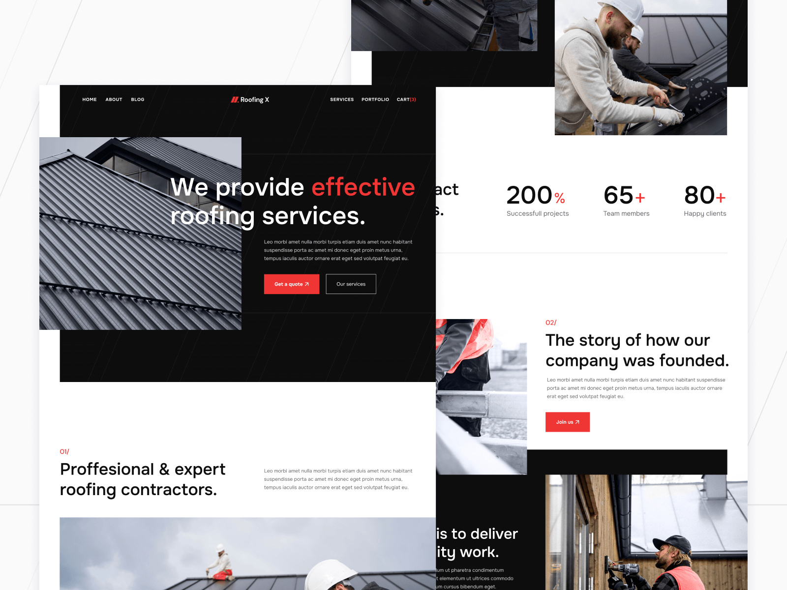 Roofing Services Webflow Template