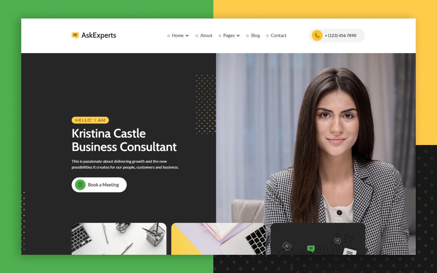 AskExperts - Consulting HTML5 Responsive Website Template