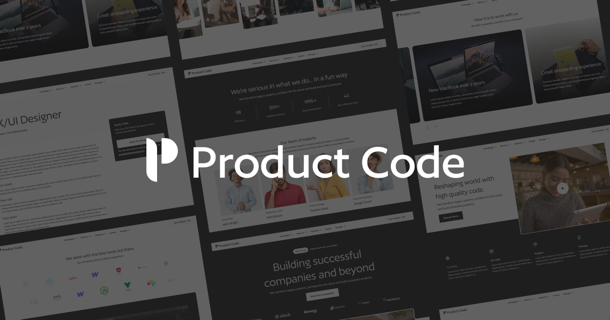 Product Code - SaaS HTML5 Responsive Website Template