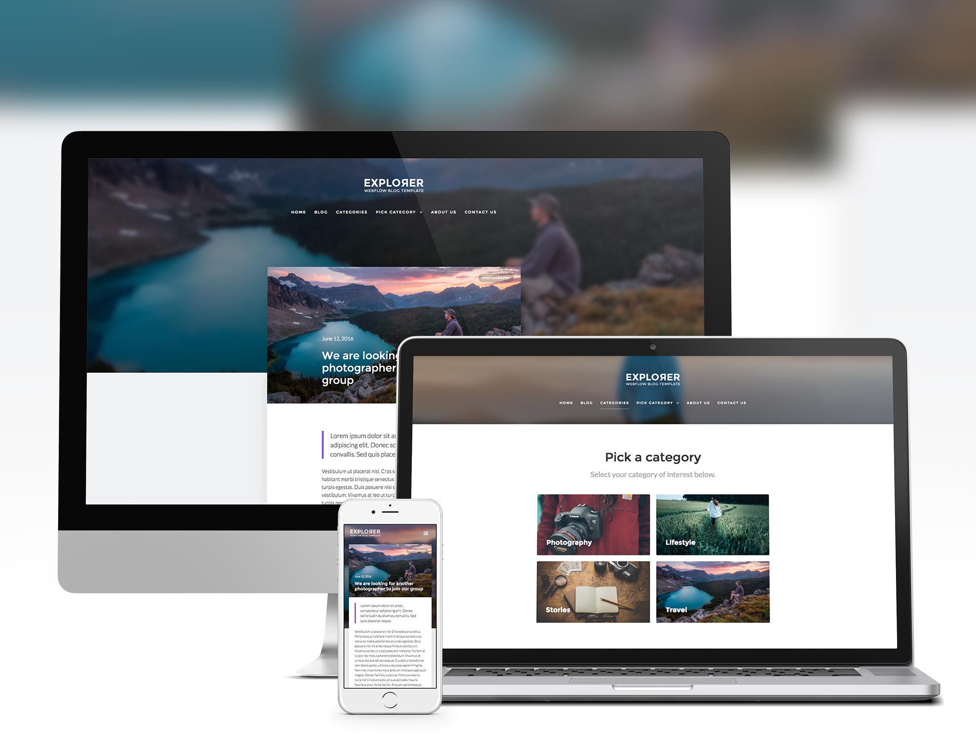 Explorer - Blog HTML5 Responsive Website Template