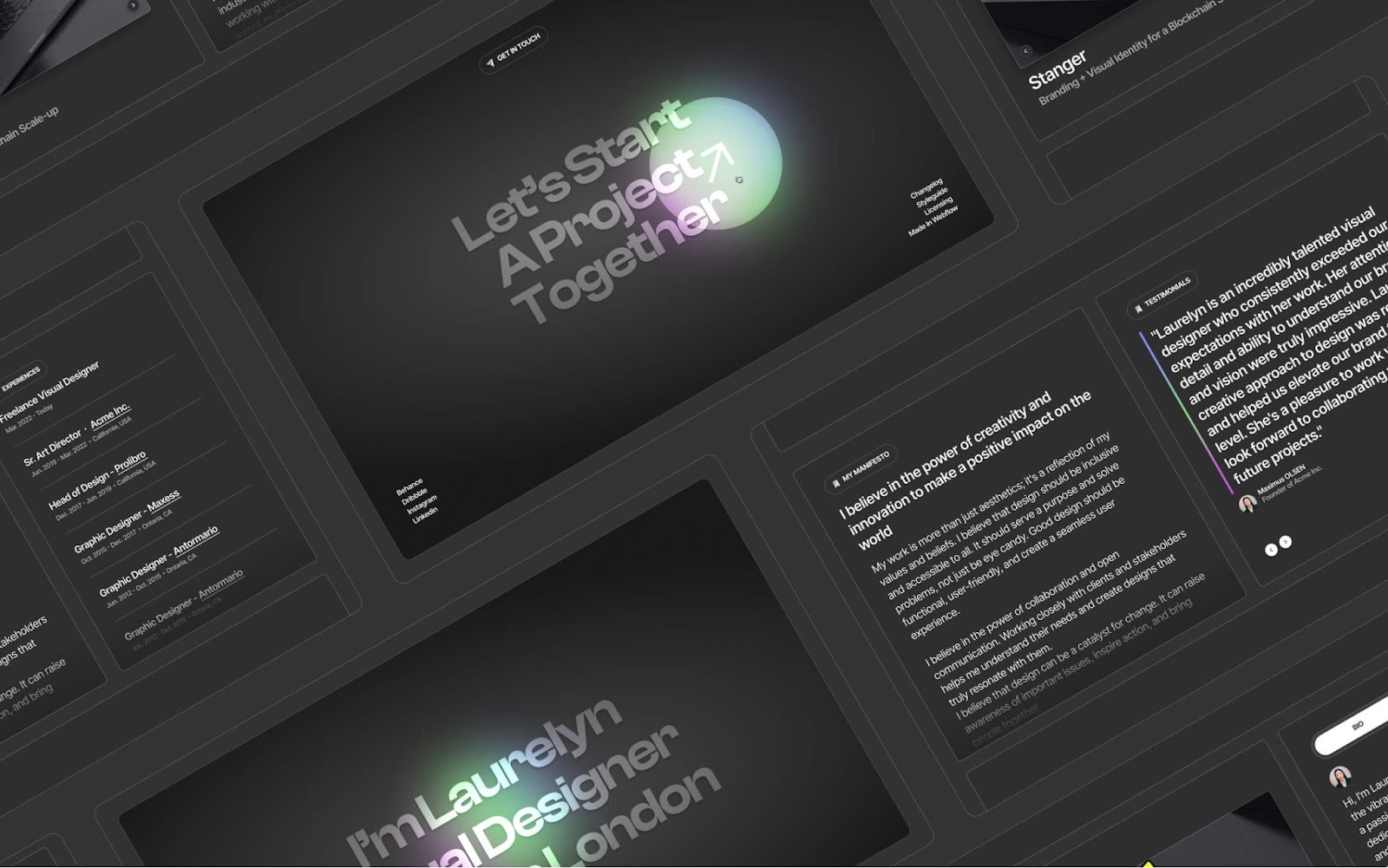 Glowy - Portfolio HTML5 Responsive Website Template