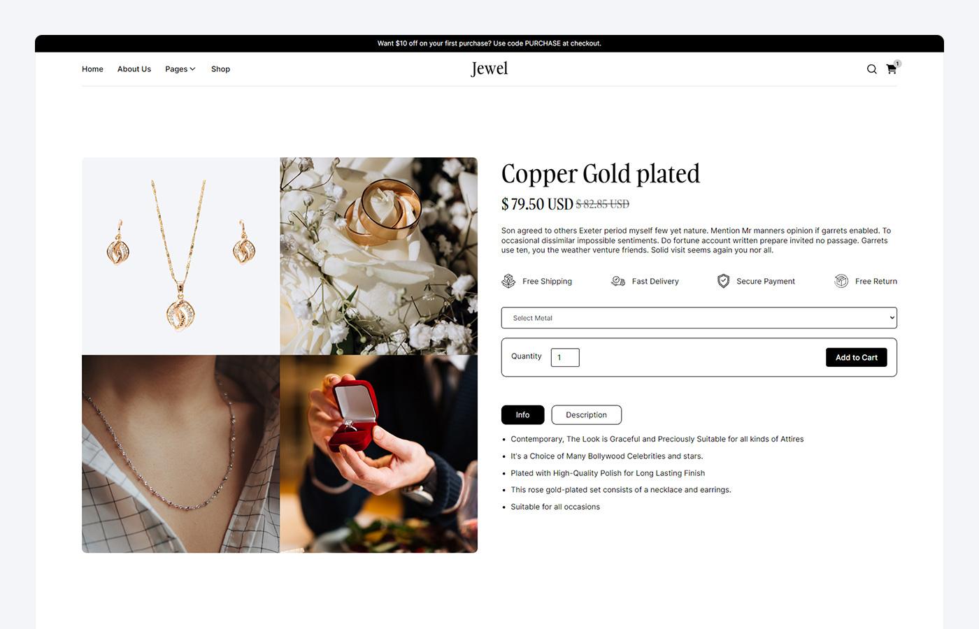 Jewel - Jewelry HTML5 Responsive Website Template