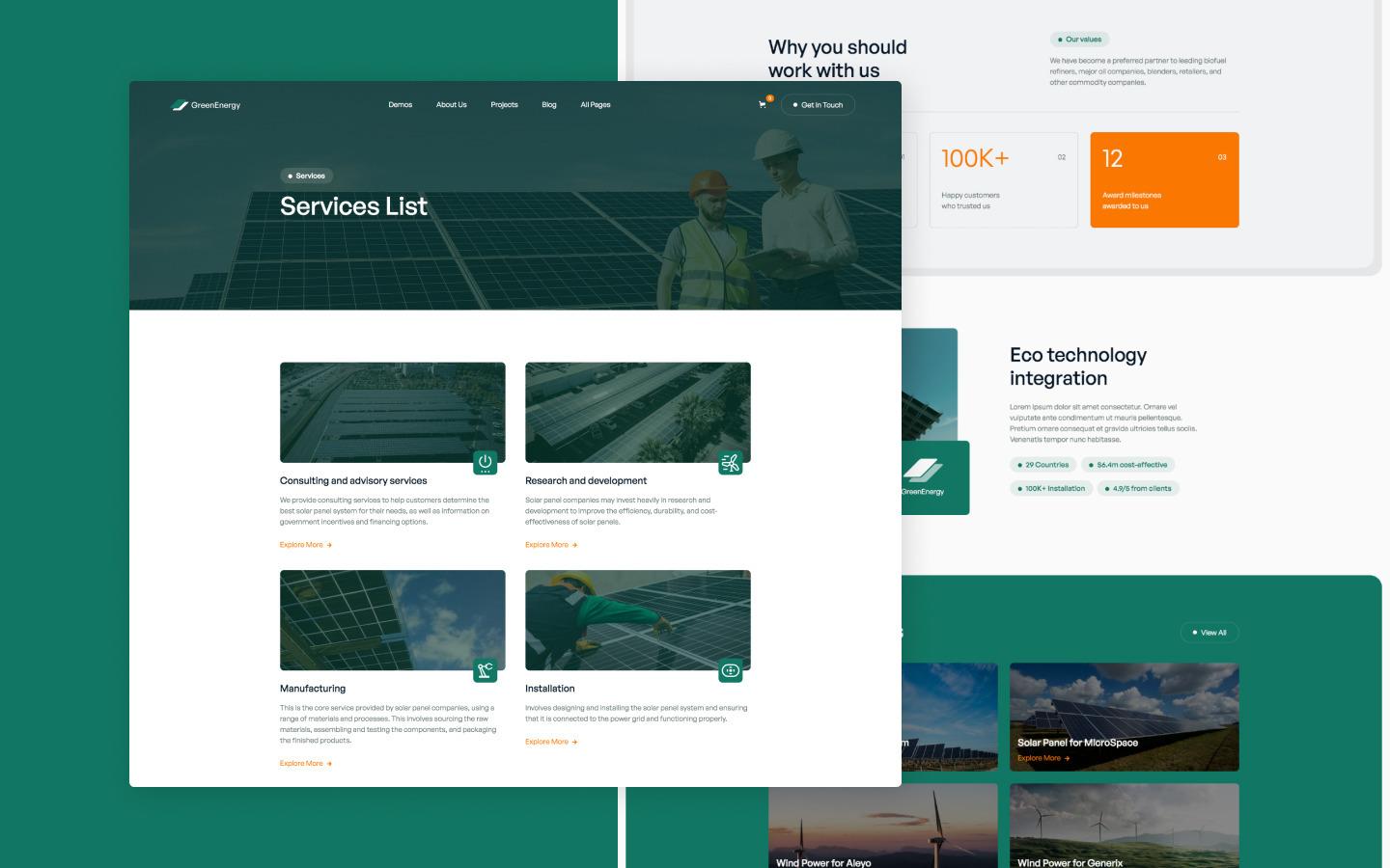 Green Energy 128 - Small Business HTML5 Responsive Website Template