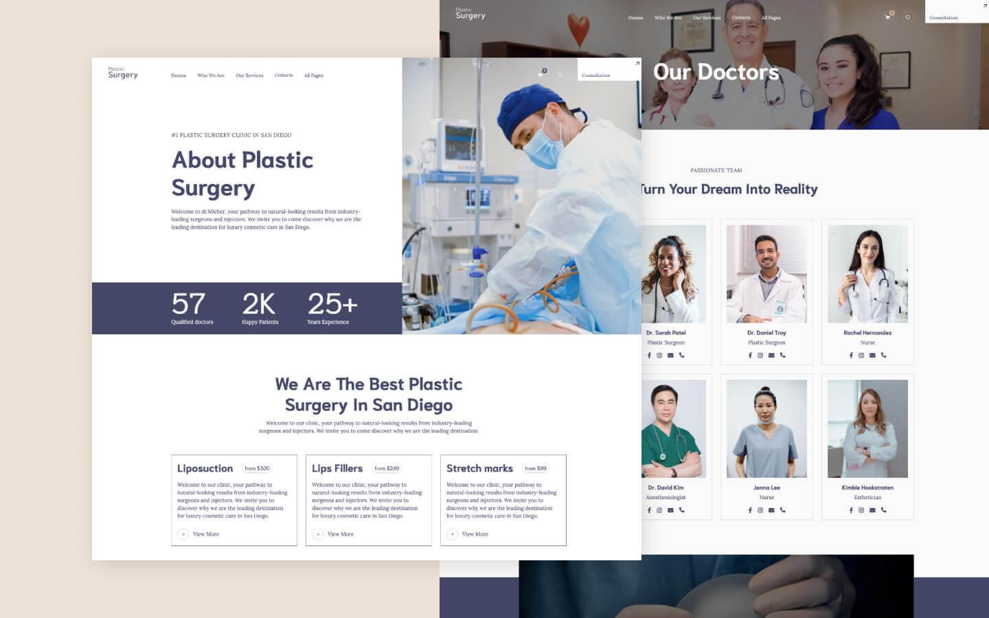 Plastic Surgery 128 Wellness HTML5 Responsive site Template