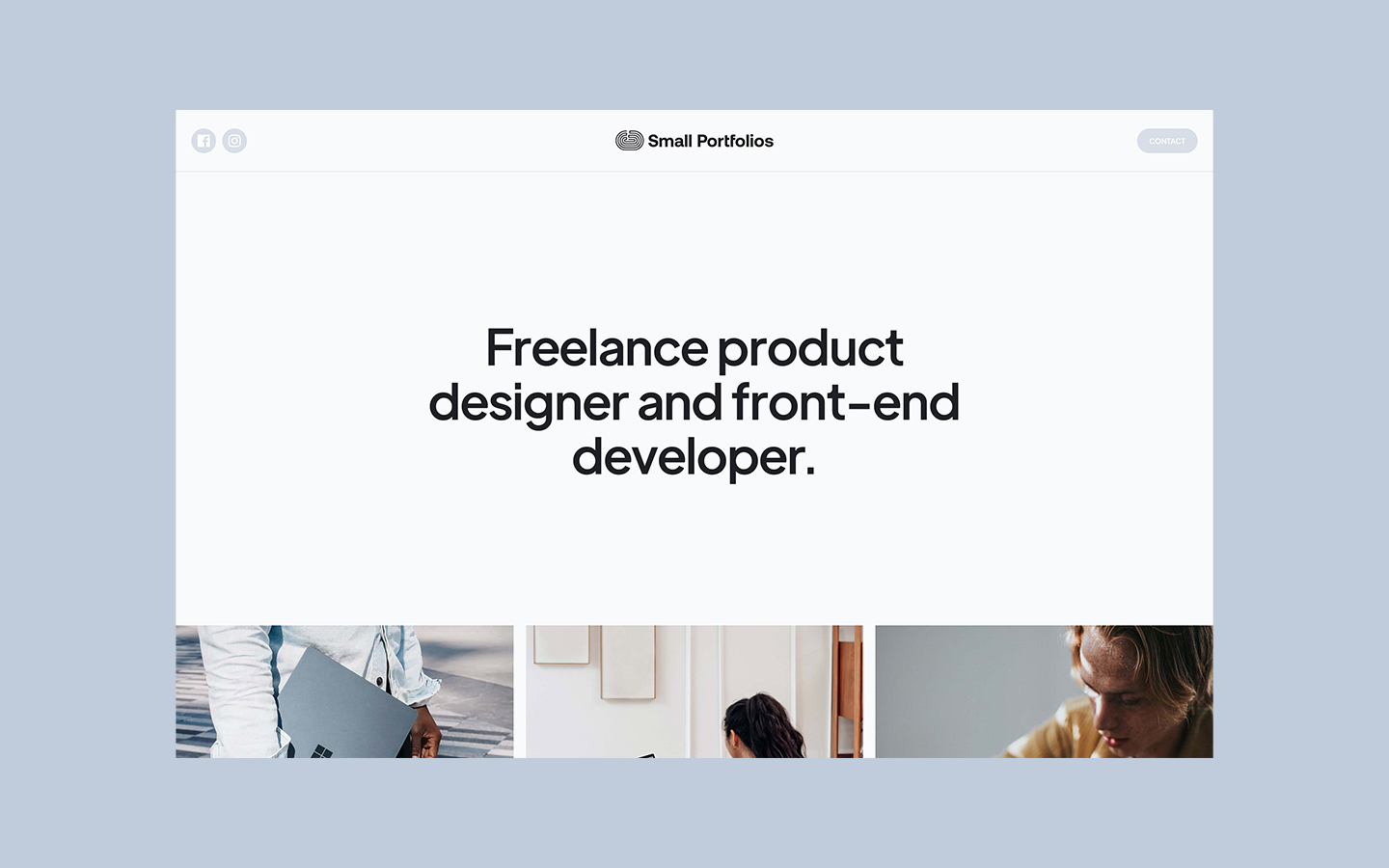 Small Portfolios - Portfolio HTML5 Responsive Website Template