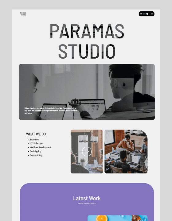 Paramas by Olajide Fakorede - Agency design asset by webflow