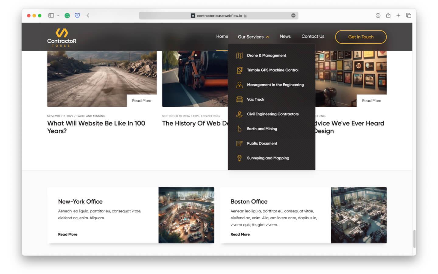 Contractor Construction Html5 Responsive Website Template