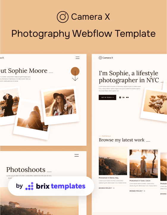 Camera X - Photography HTML5 Responsive Website Template