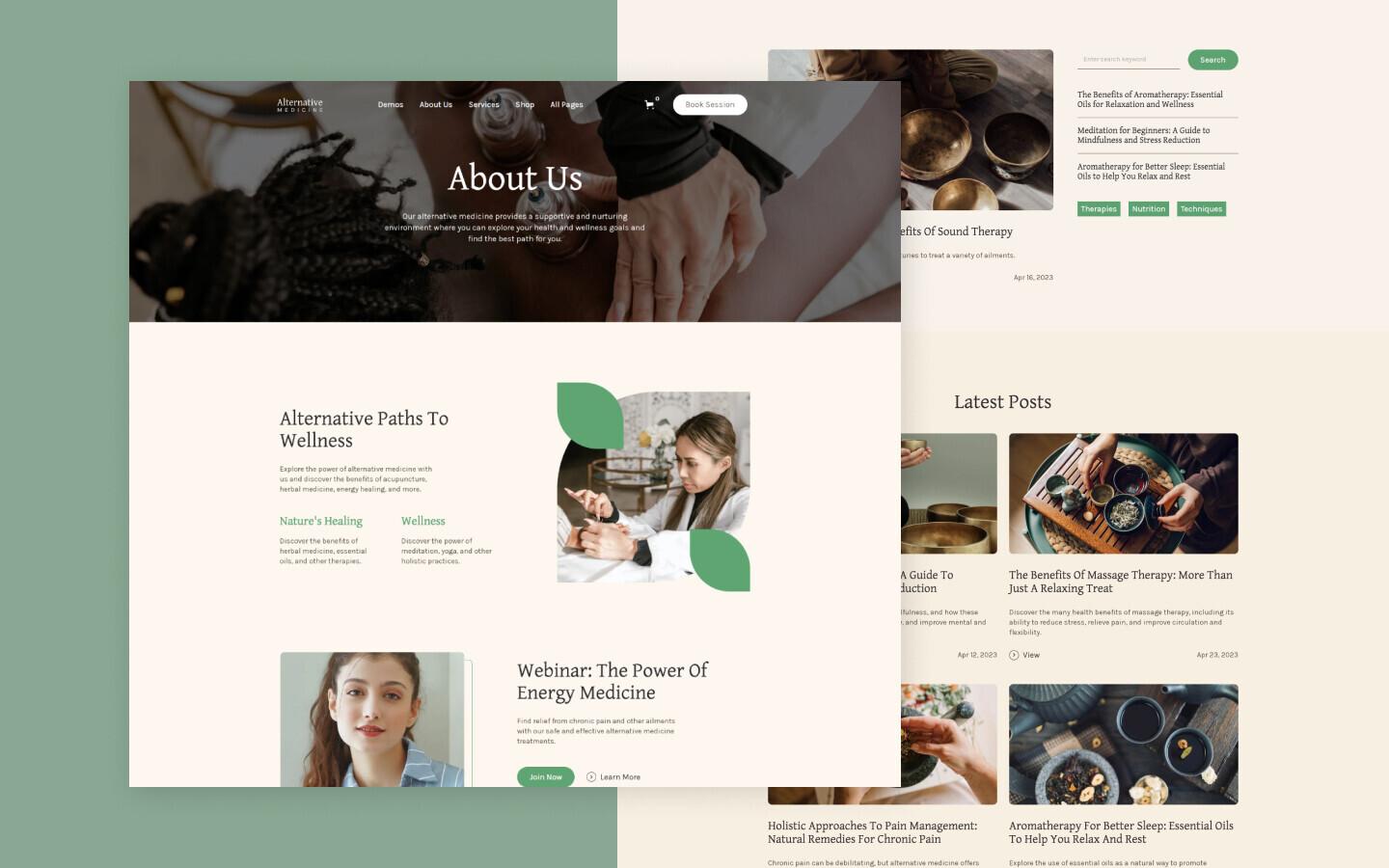Alternative Medicine Health HTML5 Responsive site Template