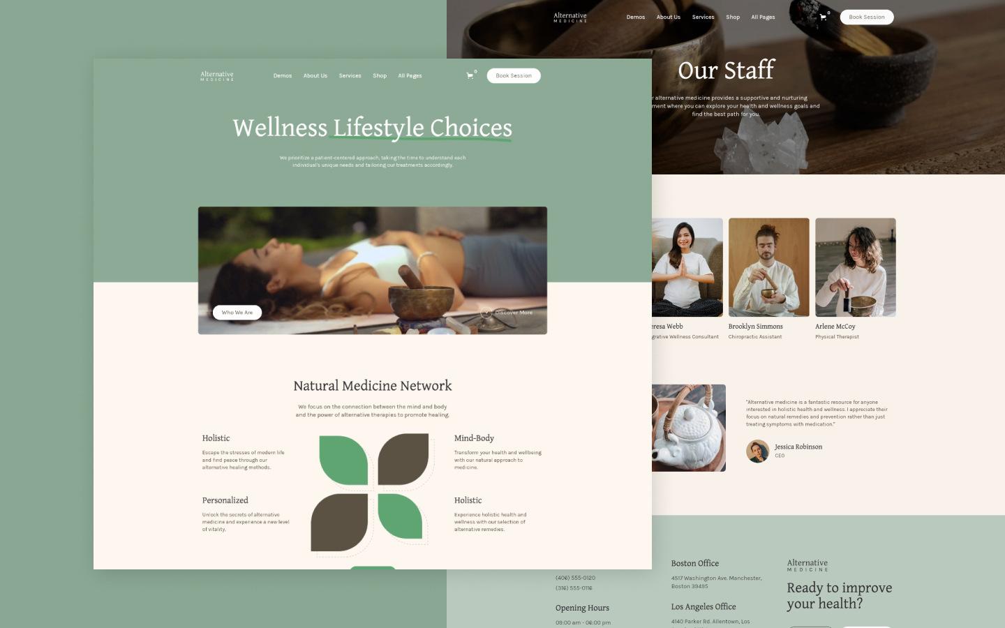 Alternative Medicine Health HTML5 Responsive site Template