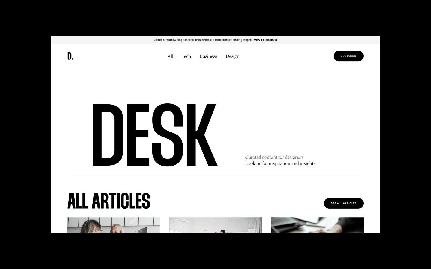 Desk - Design HTML5 Responsive Website Template