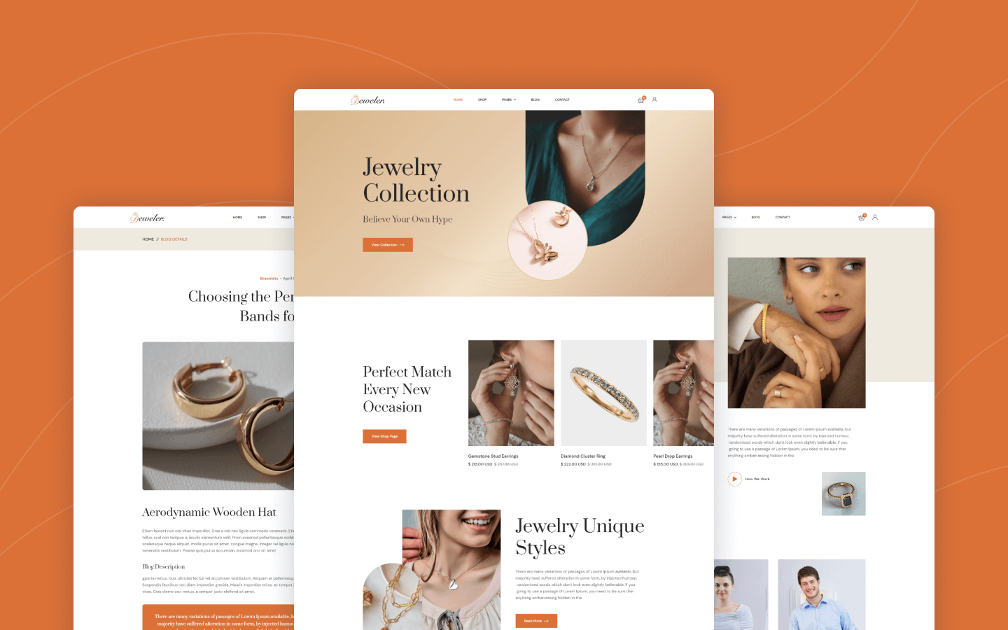 Deweler - Jewelry HTML5 Responsive Website Template