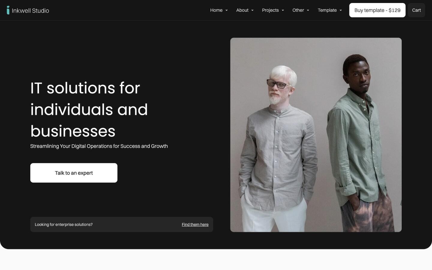 Inkwell Studio - Agency HTML5 Responsive Website Template