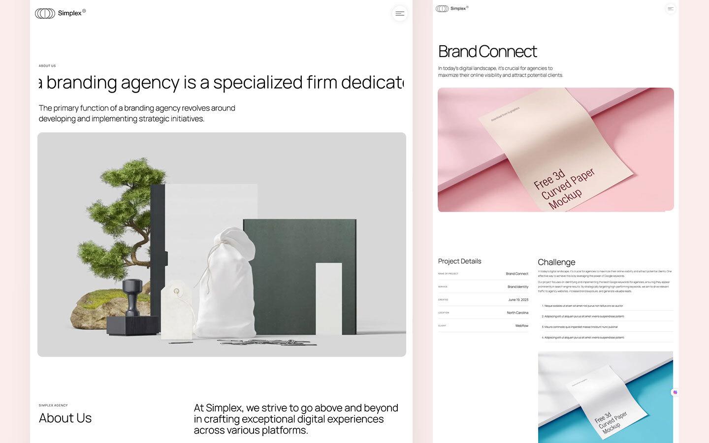 Simplex Agency HTML5 Responsive Website Template