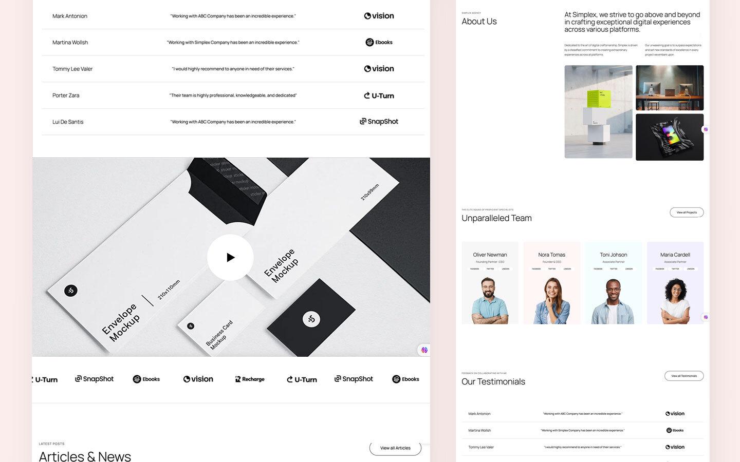 Simplex Agency HTML5 Responsive Website Template